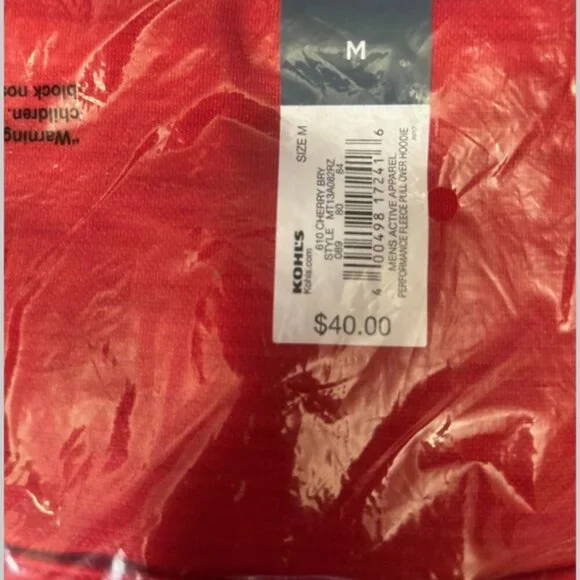 NWT Men's Tek Gear® Performance Fleece Hoodie - Picture 4 of 7